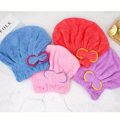 Elastic Strap Hair Drying Cap, Quick Drying Turbans For Wet Hair