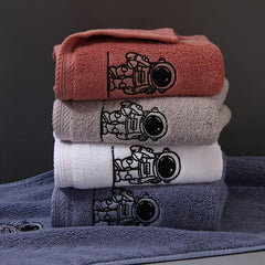 Embroidered Astronaut Hand Towel for Home Use
