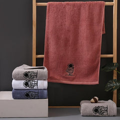Embroidered Astronaut Hand Towel for Home Use