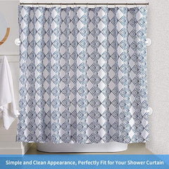 2pcs High Shower Curtain Clips with Anti Splash Guard