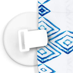 2pcs High Shower Curtain Clips with Anti Splash Guard