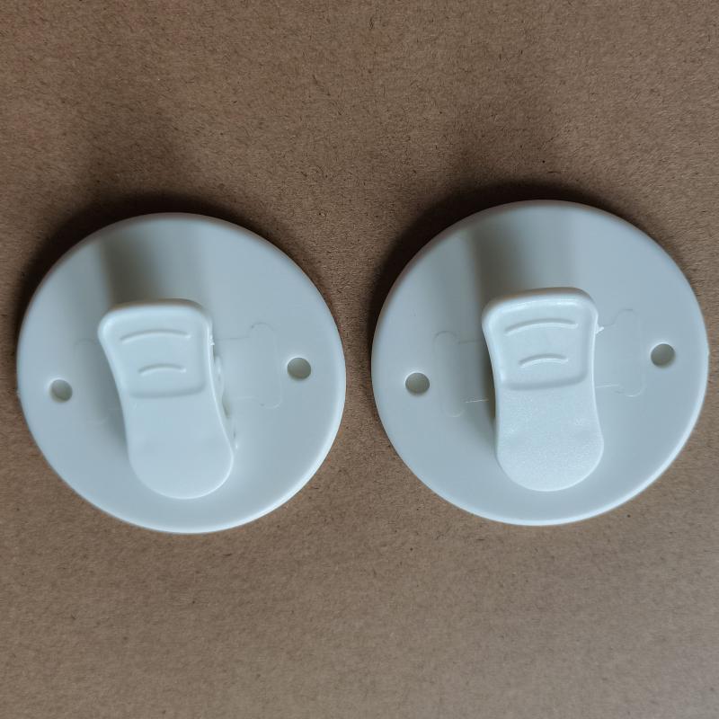 2pcs High Shower Curtain Clips with Anti Splash Guard