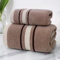 2pcs High Bathroom Towel Set Absorbent Quick Drying Soft Towel