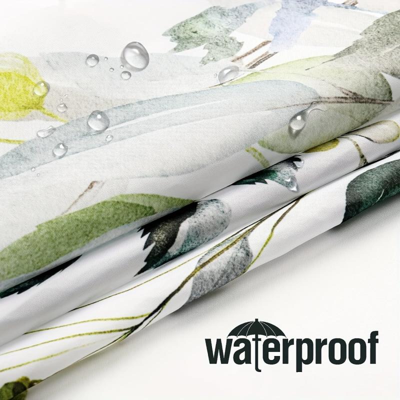 Eucalyptus Shower Curtain Waterproof Fabric 72x72inch Bathroom Decor