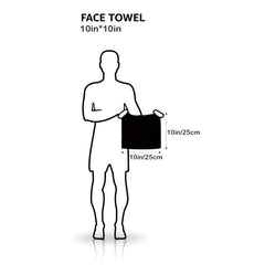 3pcs Cotton Square Towel For Face Washing And Hand Wipe