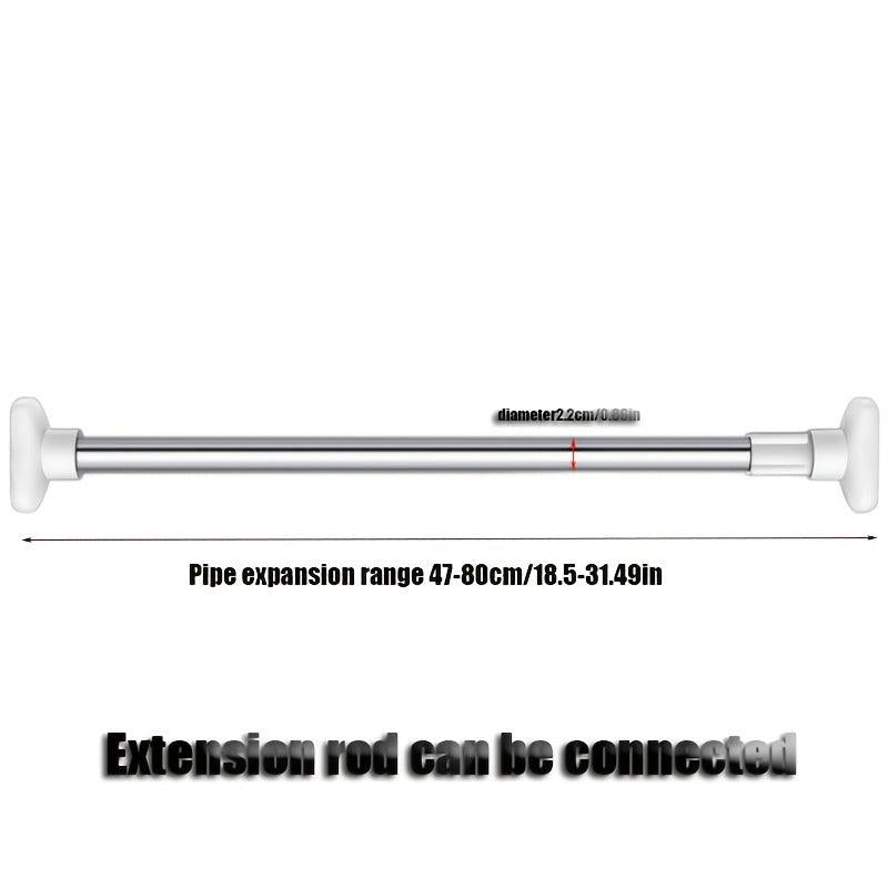 Adjustable Telescopic Stainless Steel Clothes Pole