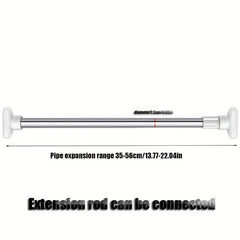Adjustable Telescopic Stainless Steel Clothes Pole