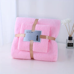 Soft Absorbent Towel Set for Bathroom and Home - 2pcs