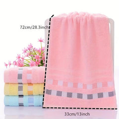 1pc Face Towel Cotton Hand Towel 28 3 13in Thickened Absorbent Washcloth