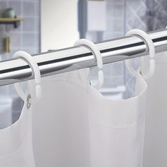 Plastic Shower Curtain Hook C-shaped Bathroom Accessories