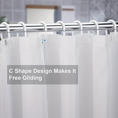 Plastic Shower Curtain Hook C-shaped Bathroom Accessories