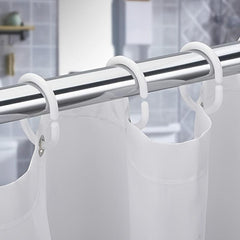 Plastic Shower Curtain Hooks Rings Set for Bathroom Shower Rod