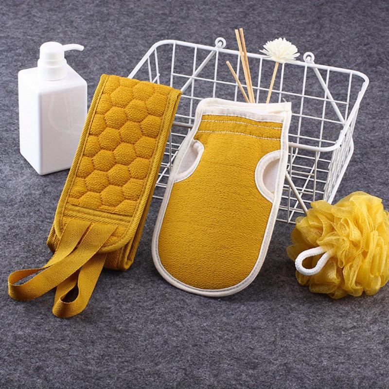 3pcs Exfoliating Back Scrubber Set for Deep Cleansing and Smooth Skin