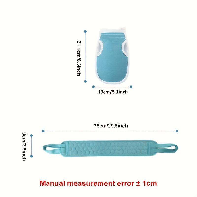 3pcs Exfoliating Back Scrubber Set for Deep Cleansing and Smooth Skin