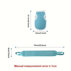 3pcs Exfoliating Back Scrubber Set for Deep Cleansing and Smooth Skin