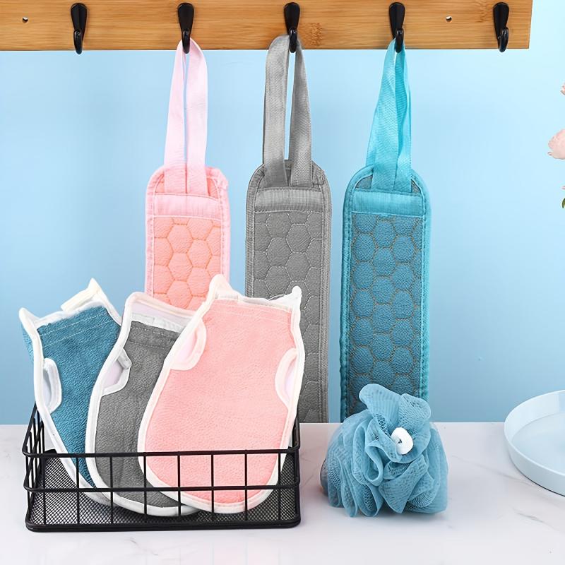 3pcs Exfoliating Back Scrubber Set for Deep Cleansing and Smooth Skin