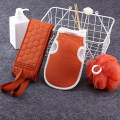 3pcs Exfoliating Back Scrubber Set for Deep Cleansing and Smooth Skin