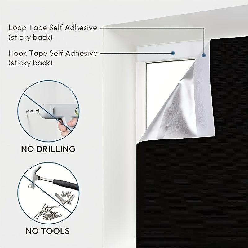 Blackout Roller Shades Cordless Window Blinds Thermal Insulated UV Protection