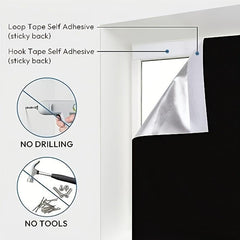 Blackout Roller Shades Cordless Window Blinds Thermal Insulated UV Protection