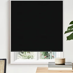 Blackout Roller Shades Cordless Window Blinds Thermal Insulated UV Protection