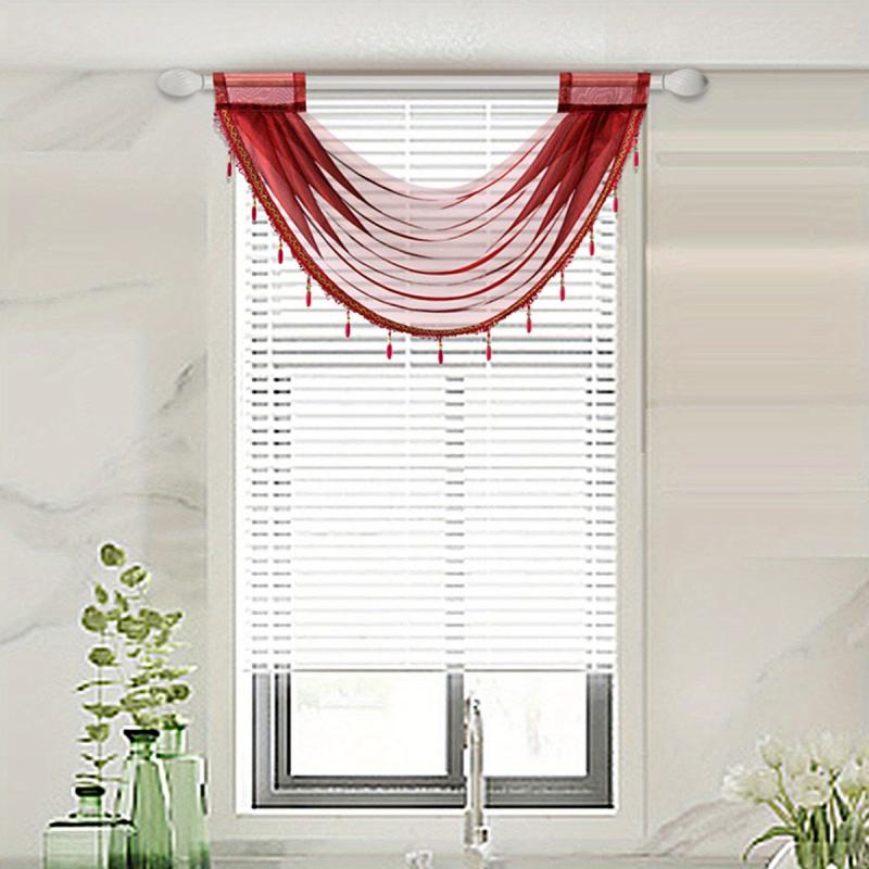Fashionable Bead Edge Window Valance 30x24 Inches