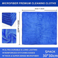 10pcs Soft Microfiber Towels Washcloths Highly Absorbent Cleaning Cloth