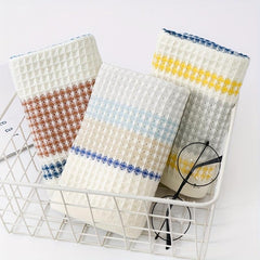 4pc Soft & Absorbent Striped Hand Towel for Home Bathroom 13x29in
