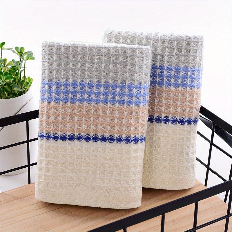 4pc Soft & Absorbent Striped Hand Towel for Home Bathroom 13x29in