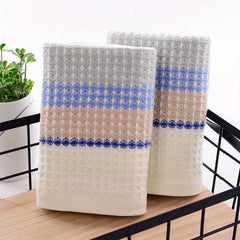 4pc Soft & Absorbent Striped Hand Towel for Home Bathroom 13x29in