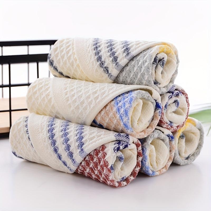 4pc Soft & Absorbent Striped Hand Towel for Home Bathroom 13x29in