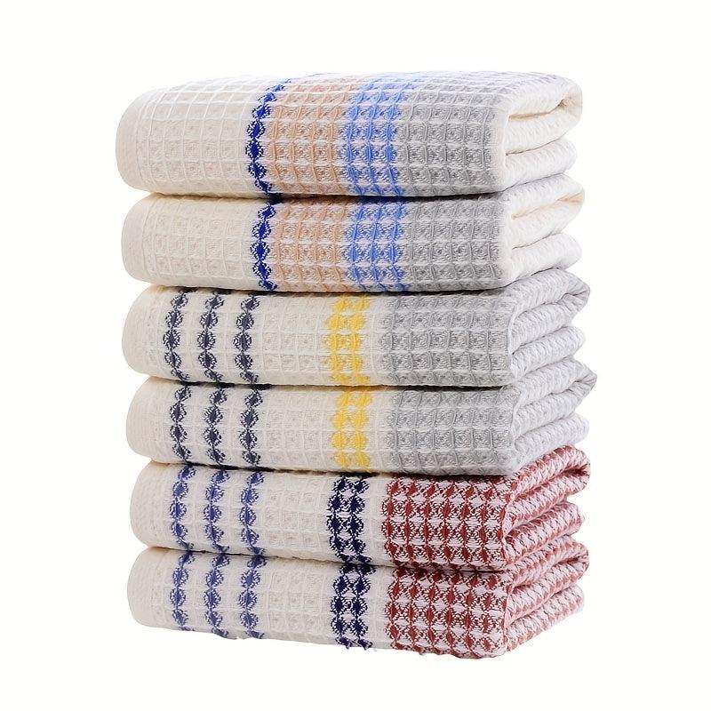 4pc Soft & Absorbent Striped Hand Towel for Home Bathroom 13x29in