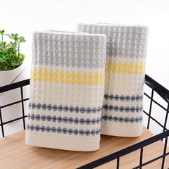 4pc Soft & Absorbent Striped Hand Towel for Home Bathroom 13x29in