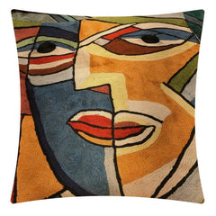 Impressionism Throw Pillow Covers Embroidery Visual Abstract Printed Pillowcase