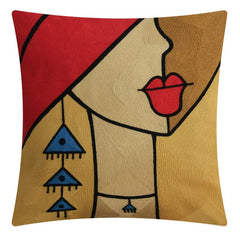 Impressionism Throw Pillow Covers Embroidery Visual Abstract Printed Pillowcase