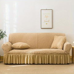 Universal Stretch Sofa Cover with Skirt - Protect Your Furniture