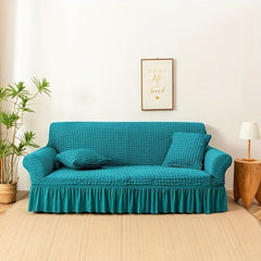 Universal Stretch Sofa Cover with Skirt - Protect Your Furniture