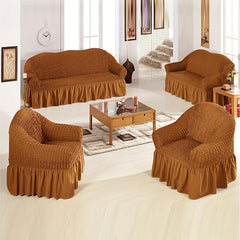 Universal Stretch Sofa Cover with Skirt - Protect Your Furniture