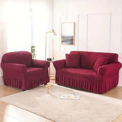 Universal Stretch Sofa Cover with Skirt - Protect Your Furniture