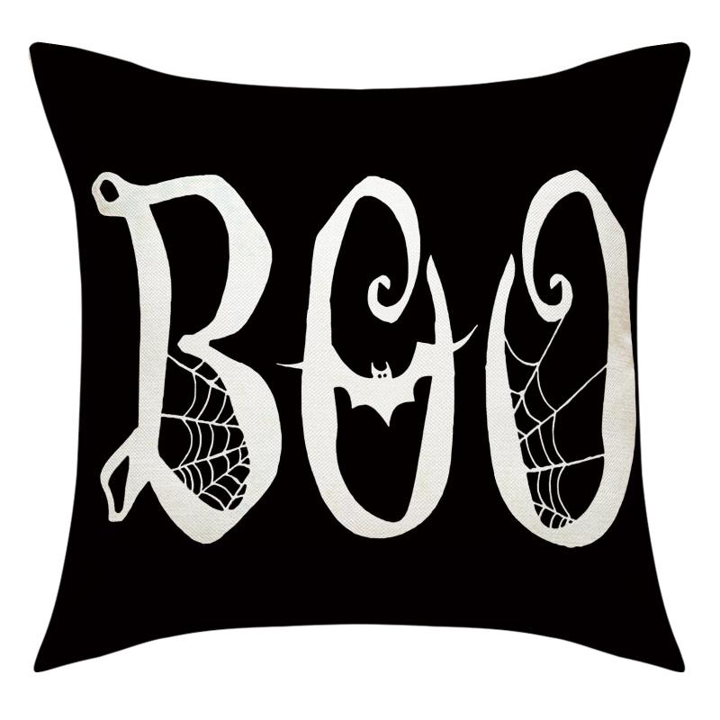 1pc Linen Throw Pillow Covers Printed Throw Pillowcase