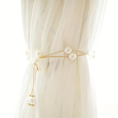 Faux Pearl Curtain Tieback for Home Hotel Dormitory