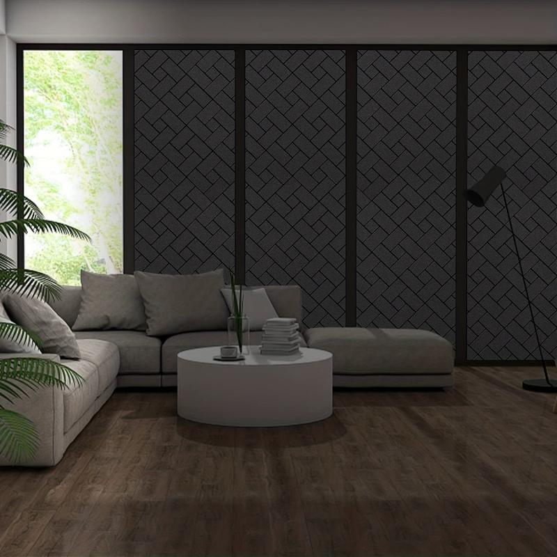 Static Cling Blackout Window Film UV Blocking Window Darkening Film