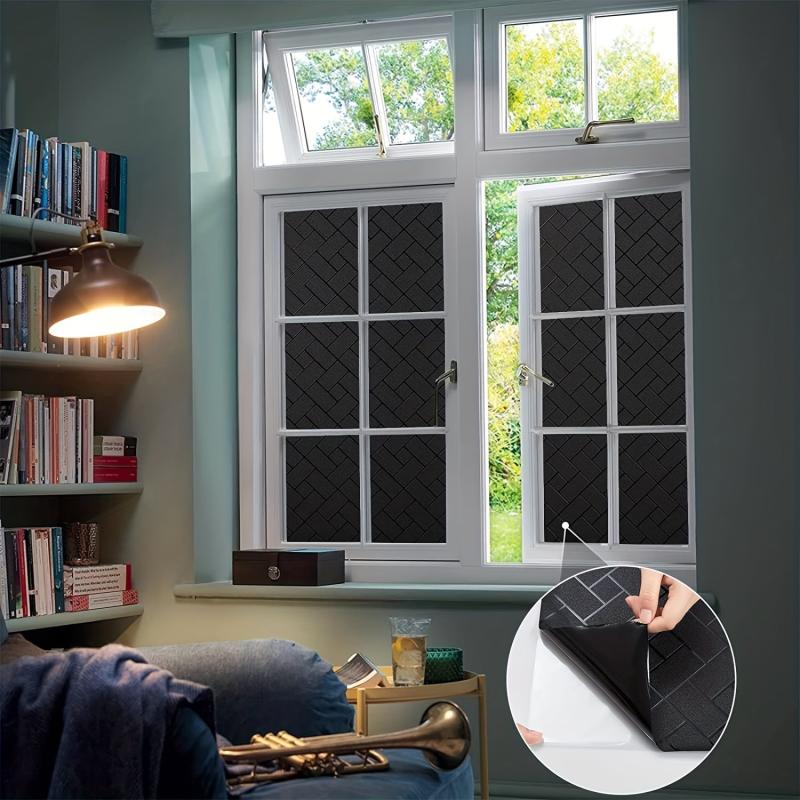 Static Cling Blackout Window Film UV Blocking Window Darkening Film