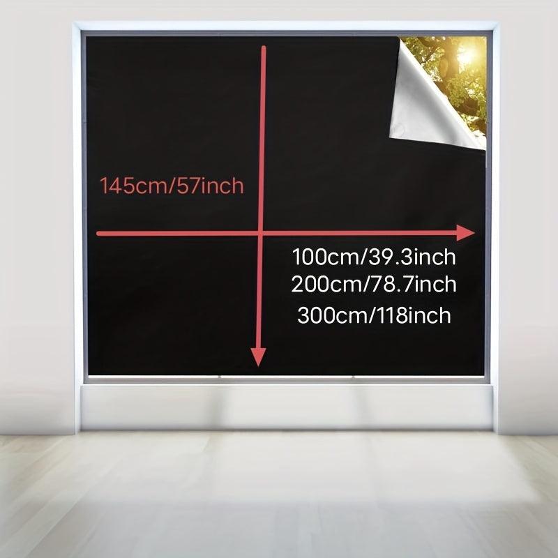 1pc DIY Blackout Curtains Portable Window Curtain Shade Self adhesive