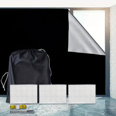 1pc DIY Blackout Curtains Portable Window Curtain Shade Self adhesive