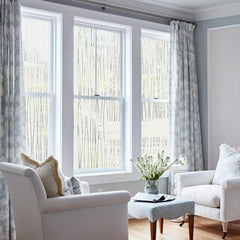 Frosted Stripes Pattern Window Film Privacy Glass Film Cling