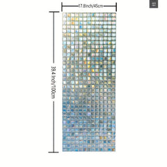 Privacy Window Film Stained Glass Rainbow Decorative Vinyl UV Blocking