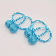2pc Magnetic Decorative Binding Rope Magnetic Buckle Curtain Tieback