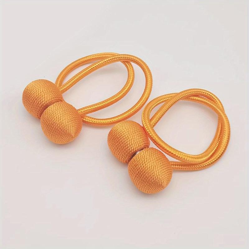 2pc Magnetic Decorative Binding Rope Magnetic Buckle Curtain Tieback