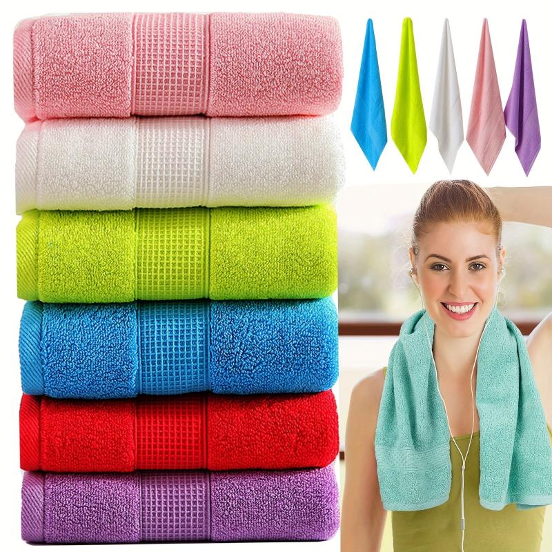 6pcs Solid Hand Towels Set Ultra Soft & Absorbent Towels for Bathroom Gym Hotel