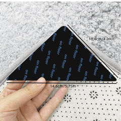 4pcs Carpet Non-slip Stickers Washable Reusable Nano PU Self-adhesive